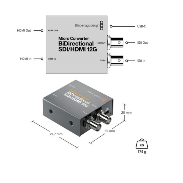 BlackMagic Design Micro Converter BiDirectional SDI/HDMI 12G