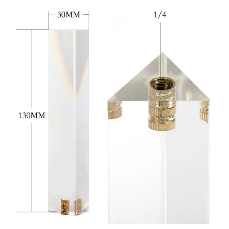 Triangular Prism for Photos 30x30x150mm