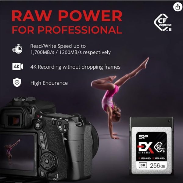 Silicon Power 256GB Cinema EX CFexpress Type B Memory Card
