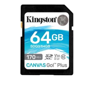Kingston SDXC 64GB Canvas Go! Plus Class 10 UHS-I U3 V30