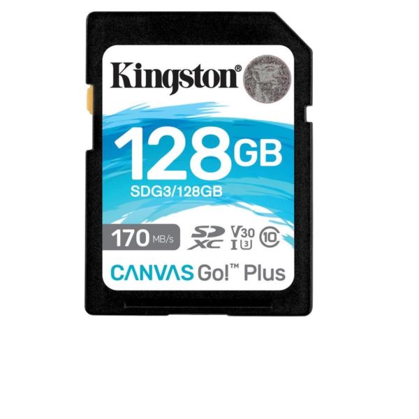 Kingston SDXC 128GB Canvas Go! Plus Class 10 UHS-I U3 V30