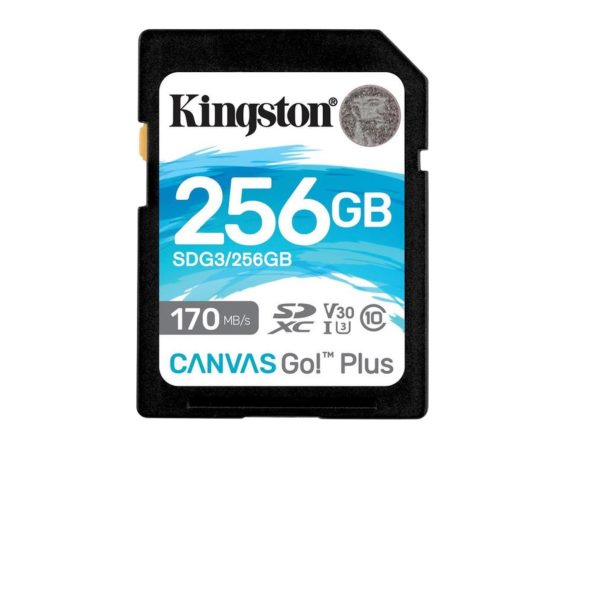 Kingston SDXC 256GB Canvas Go! Plus Class 10 UHS-I U3 V30